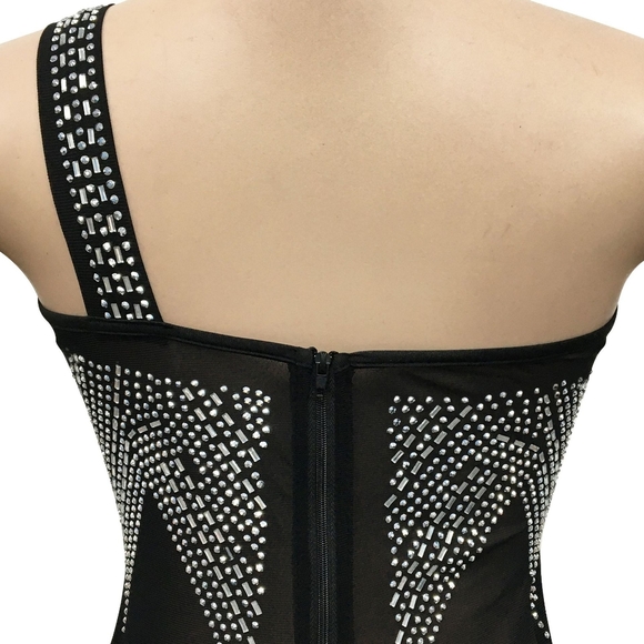 Mesh Rhinestones Maxi Dress New Size XL, XXL Available Strech Material. - Picture 5 of 9